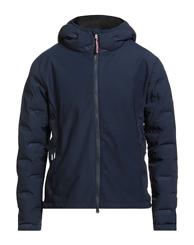 CONTE OF FLORENCE Shell jacket Navy blue 100% Polyester, Polyamide, Elastane