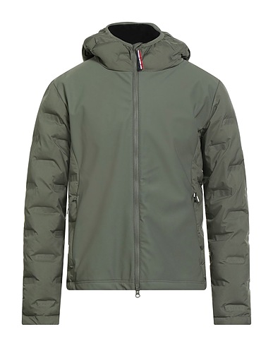 CONTE OF FLORENCE Shell jacket Military green 100% Polyester, Polyamide, Elastane