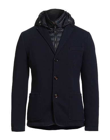 MOORER Jacket Midnight blue 90% Virgin Wool, 10% Cashmere, Polyamide