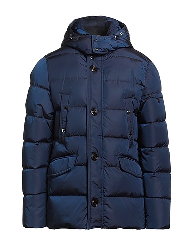 MOORER Shell jacket Navy blue 100% Polyamide