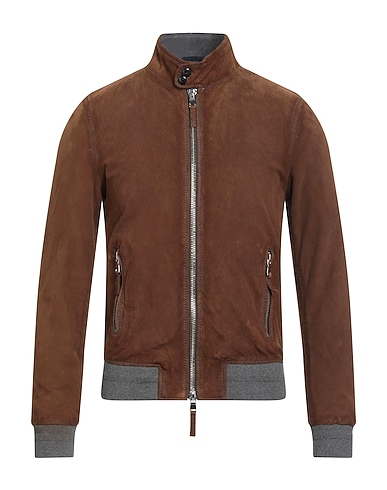 THE JACK AND JACKIE LEATHERS Jacke 0.3 COMPACTABLE Braun Leder