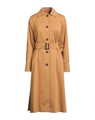 MAX MARA Full-length jacket Camel 100% Cotton