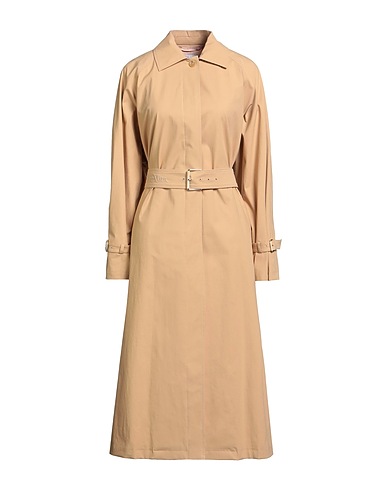 MAX MARA Full-length jacket Sand 96% Cotton, 4% Elastane