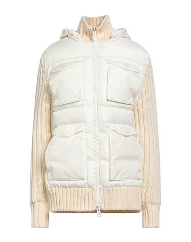 HERNO Shell jacket Cream 100% Wool, Polyamide