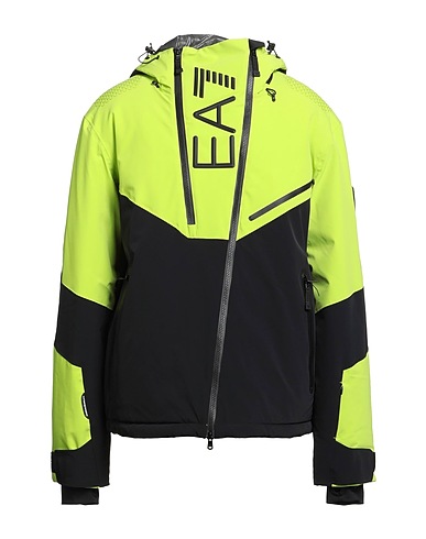 EA7 Jacket Lime green 86% Polyamide, 14% Elastane
