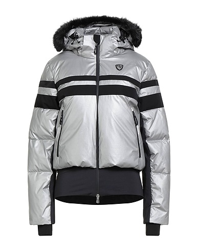 EA7 Shell  jacket Silver 100% Polyester, Polyurethane