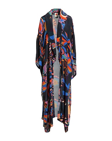 FARM RIO Full-length jacket Black 100% Viscose