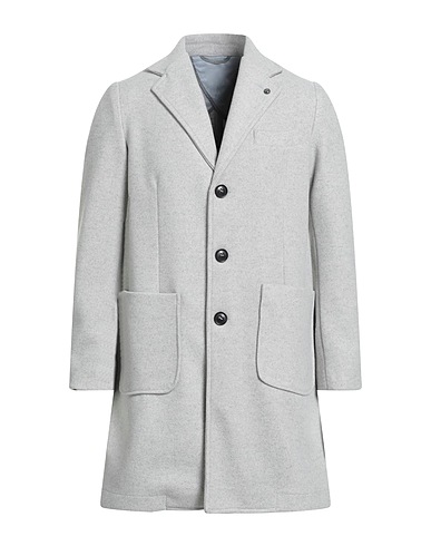 BARBATI Coat Light grey 85% Polyester, 15% Polyamide