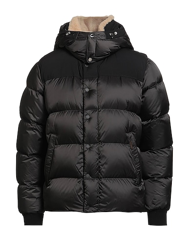 MOORER Shell jacket Black 100% Polyamide, Polyester, Polyurethane, Viscose