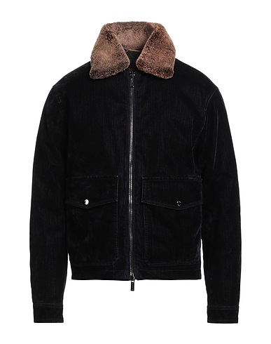 MOORER Shell jacket Midnight blue 100% Cotton