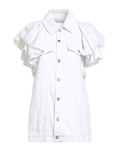 REDValentino Denim jacket White 100% Cotton