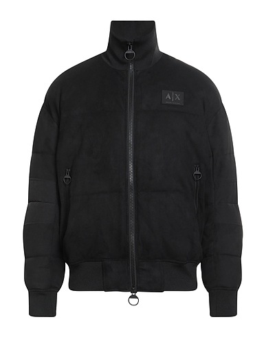 ARMANI EXCHANGE Shell jacket Black 69% Polyester, 31% Elastane