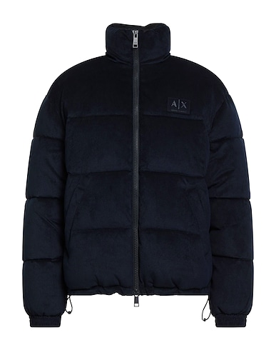 ARMANI EXCHANGE Shell jacket Navy blue 89% Polyester, 9% Polyamide, 2% Elastane