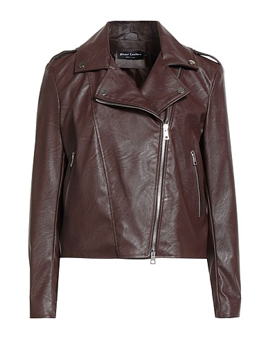 STREET LEATHERS Bikerjacke Schokobraun 50% Polyurethan, 50% Viskose