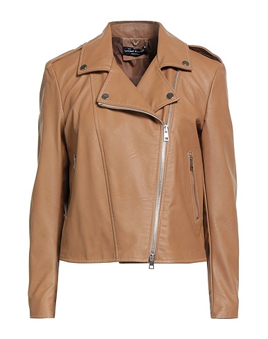 STREET LEATHERS Giacca biker Sabbia 50% Poliuretano, 50% Viscosa