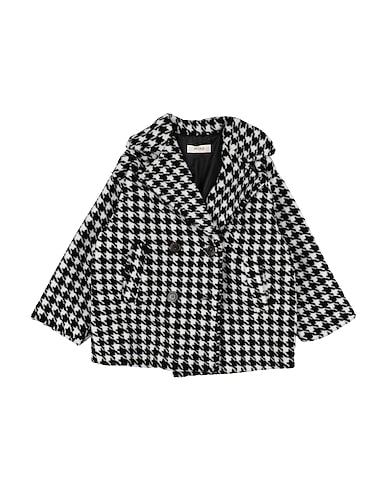 VICOLO Coat GIRL Black 75% Polyester, 25% Polyacrylic