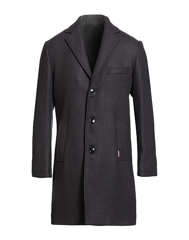 LIU •JO MAN Coat Navy blue 50% Wool, 30% Polyester, 10% Acrylic, 5% Other Fibres, 5% Polyamide