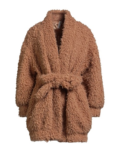 TENSIONE IN Teddy Coat Cammello 100% Poliestere