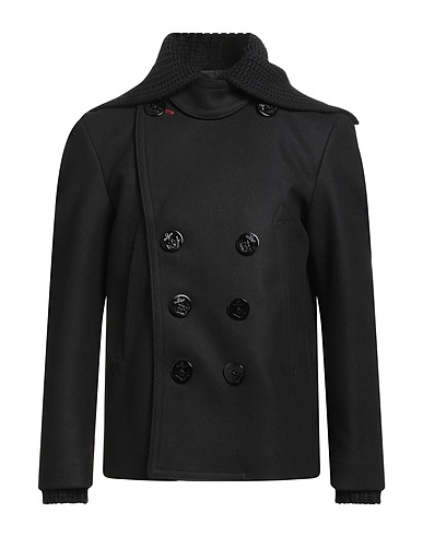 DSQUARED2 Coat Black 79% Virgin Wool, 20% Polyamide, 1% Elastane