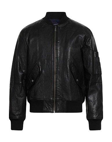JUST CAVALLI Jacket Black 100% Buffalo leather