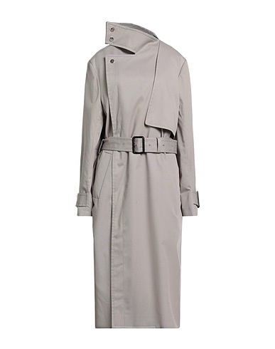 FEDERICO CINA Double breasted pea coat Grey 65% Polyester, 35% Cotton