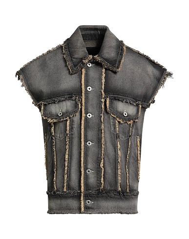 FEDERICO CINA Denim jacket Grey 100% Cotton