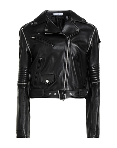 HELMUT LANG Biker jacket Black 100% Lambskin