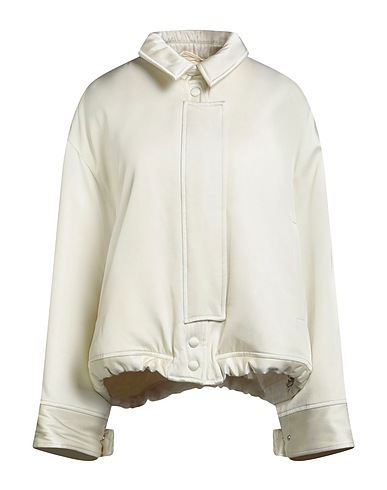 JIL SANDER Giubbotto Off white 83% Viscosa, 17% Seta