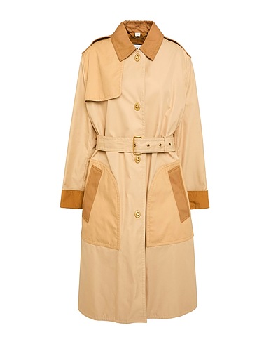 COACH Full-length jacket Beige 68% Cotton, 32% Polyester
