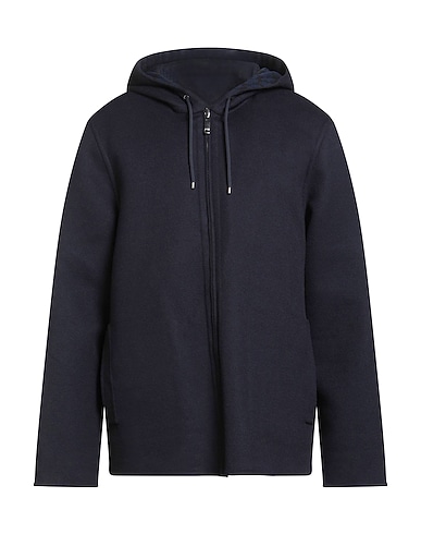 VALENTINO GARAVANI Jacket Midnight blue 99% Virgin Wool, 1% Silk