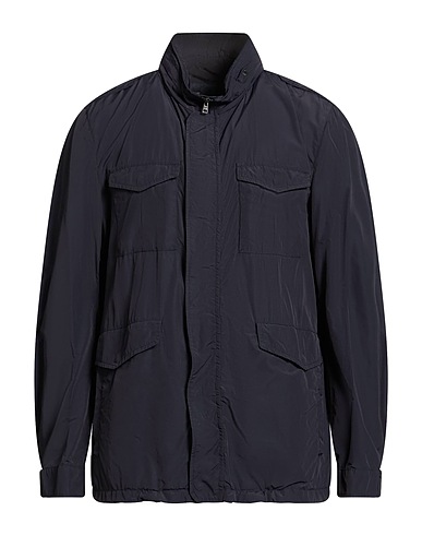 HERNO Jacket Midnight blue 53% Polyamide, 47% Cotton