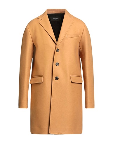 DSQUARED2 Coat Camel 79% Virgin Wool, 20% Polyamide, 1% Elastane