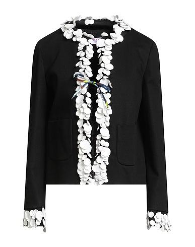 PUCCI Jacket Black 98% Cotton, 2% Elastane