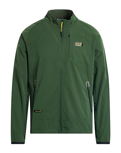 EA7 Jacket Military green 70% Polyester, 30% Elastane