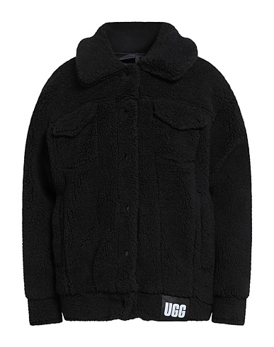 UGG Teddy Coat Black 94% Polyester, 6% Elastane