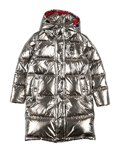 BLAUER. Shell jacket Silver 100% Polyamide, Polyester
