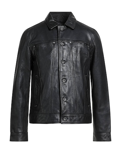 JOHN VARVATOS Jacket Black 100% Sheepskin