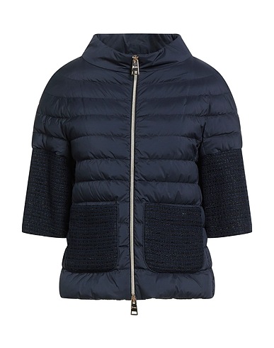 HERNO Shell jacket Navy blue 100% Polyamide, Cotton