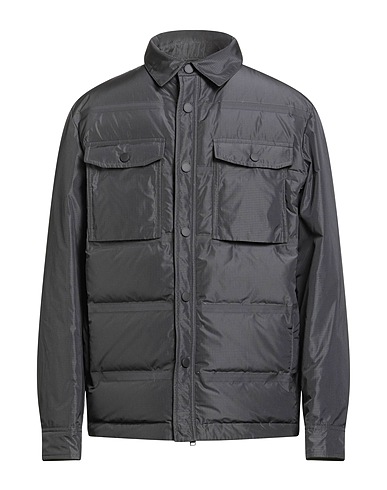 BRIONI Shell jacket Black 100% Polyester, Lambskin