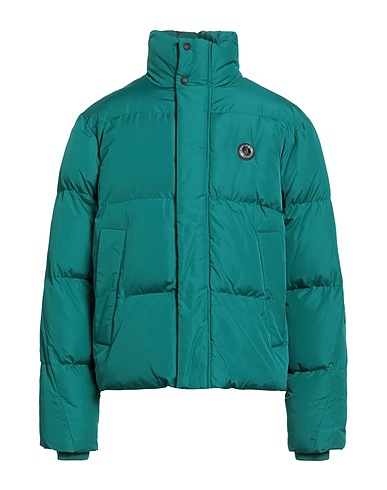 JUST CAVALLI Μπουφάν με επένδυση από πούπουλα Πράσινο σμαραγδί 100% Πολυεστέρας