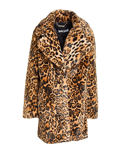JUST CAVALLI Teddy Coat Sabbia 100% Poliestere