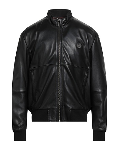 JUST CAVALLI Jacke Schwarz 100% Lammleder