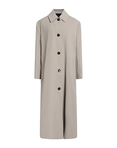 HACHE Full-length jacket Khaki 53% Polyester, 43% Virgin Wool, 4% Elastane