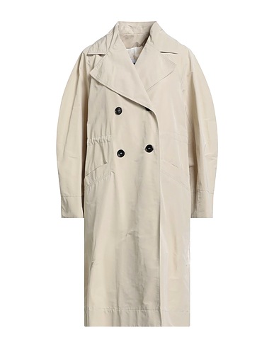 HACHE Double breasted pea coat Light grey 53% Cotton, 47% Polyester