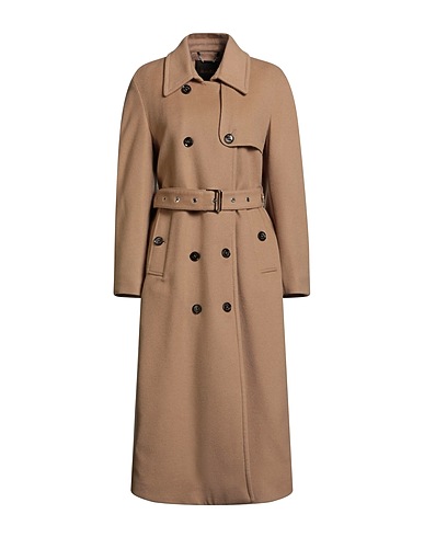 MOORER Coat Light brown 90% Wool, 10% Cashmere