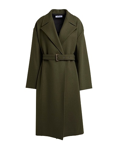 HACHE Coat Dark green 80% Wool, 20% Polyamide