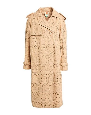 FARM RIO Double breasted pea coat Beige 100% Cotton