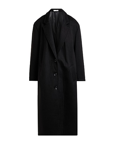 HAVEONE Coat Black 81% Polyester, 19% Viscose