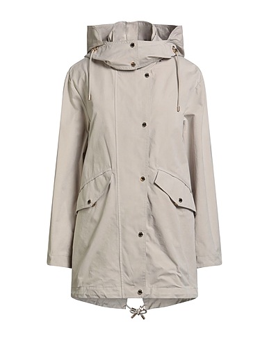 MOORER Full-length jacket Light grey 45% Cotton, 39% Polyester, 16% Polyamide