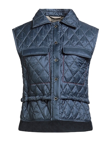 MOORER Vest Slate blue 100% Polyamide, Polyurethane